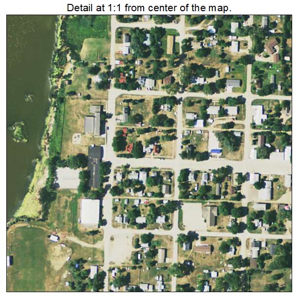 Tulare, South Dakota aerial imagery detail