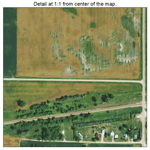 Twin Brooks, South Dakota aerial imagery detail