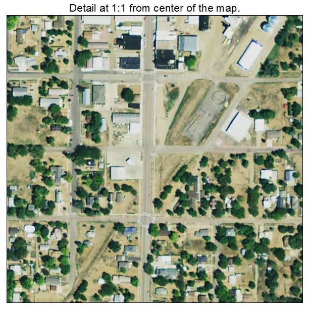 Tyndall, South Dakota aerial imagery detail