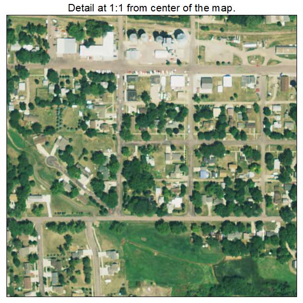 Valley Springs, South Dakota aerial imagery detail