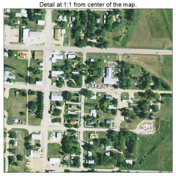 Veblen, South Dakota aerial imagery detail