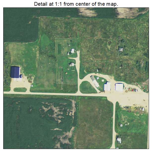 Verdon, South Dakota aerial imagery detail