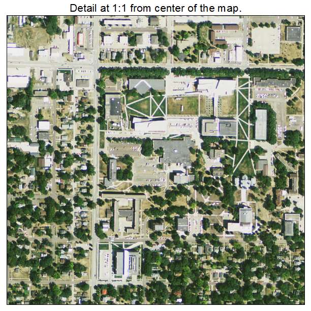 Vermillion, South Dakota aerial imagery detail