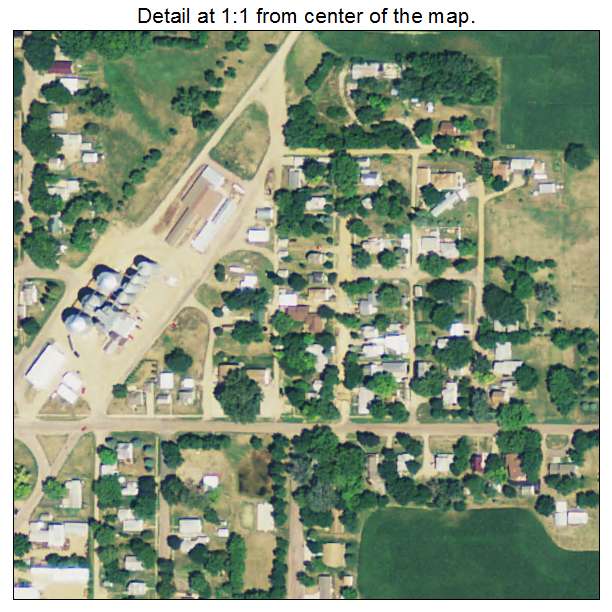 Viborg, South Dakota aerial imagery detail