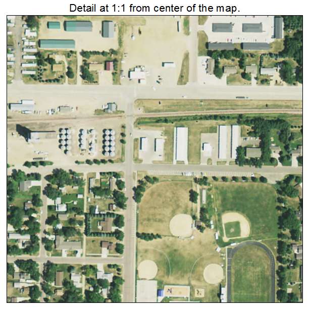 Volga, South Dakota aerial imagery detail