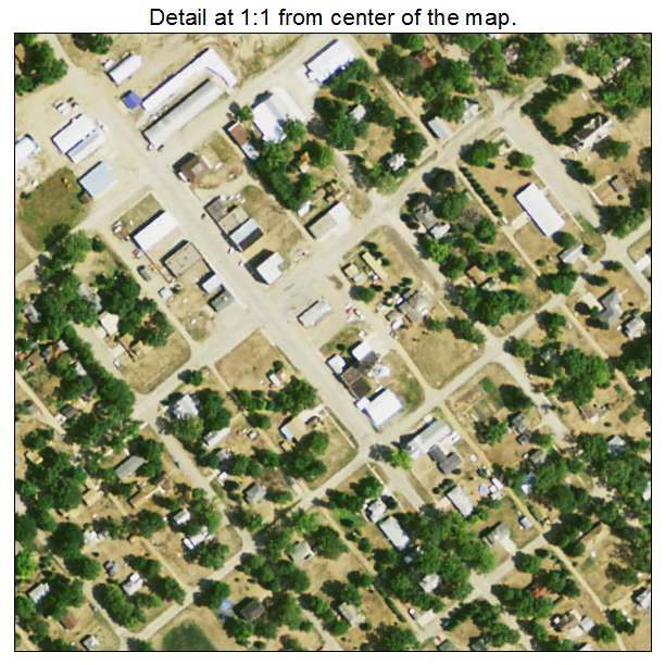 Wakonda, South Dakota aerial imagery detail
