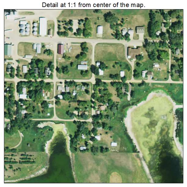 Wallace, South Dakota aerial imagery detail