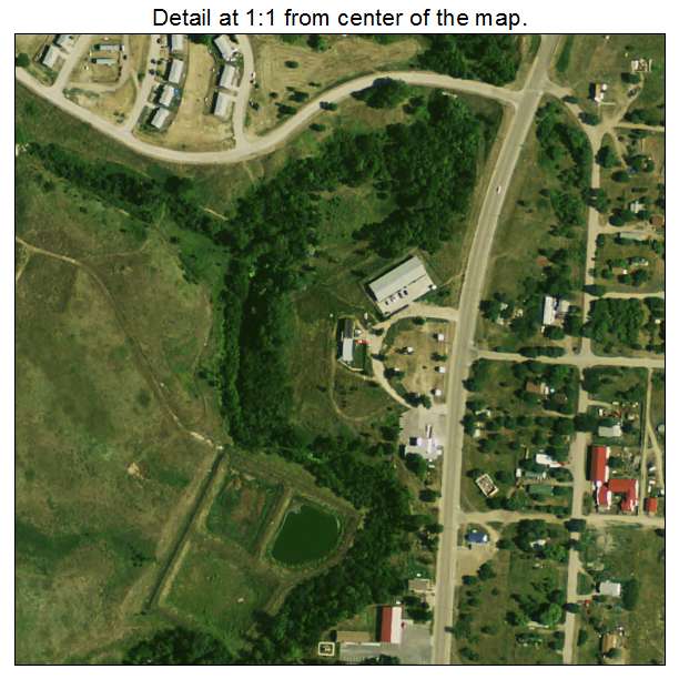 Wanblee, South Dakota aerial imagery detail