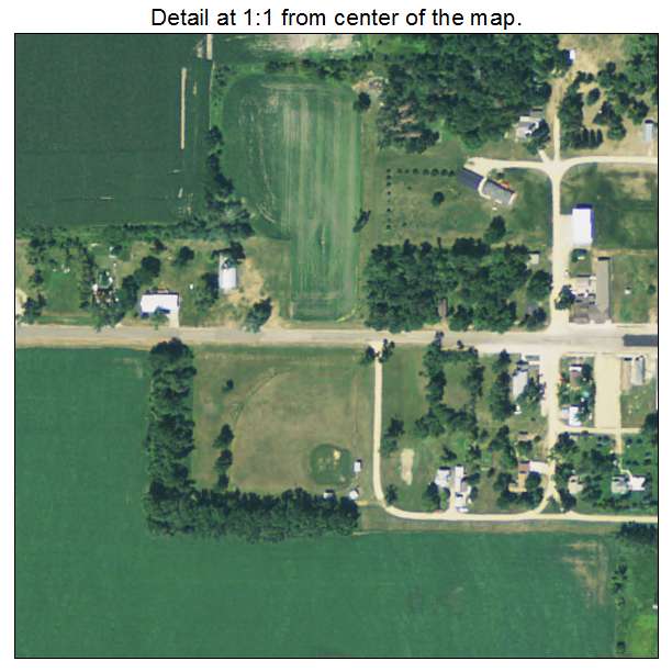 Ward, South Dakota aerial imagery detail