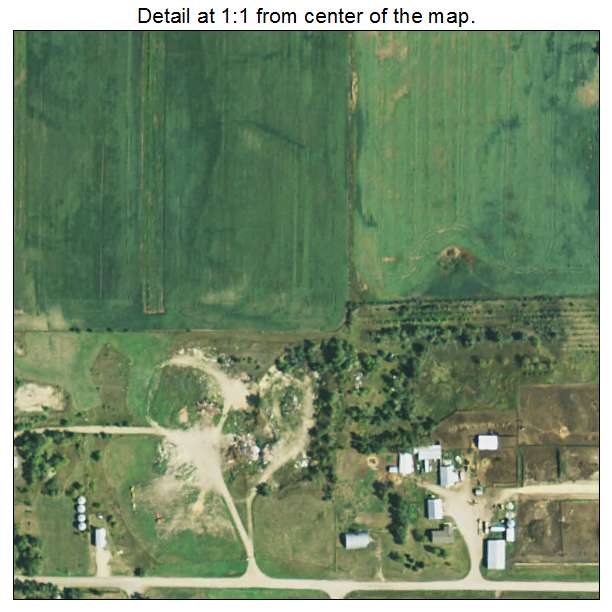 Waubay, South Dakota aerial imagery detail