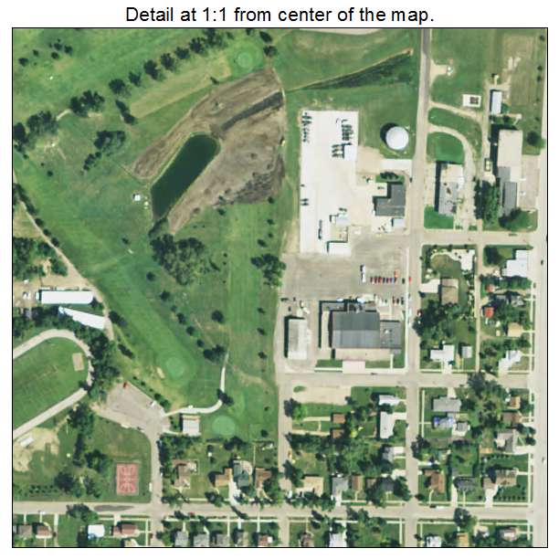 Webster, South Dakota aerial imagery detail