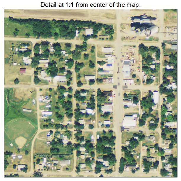 Wentworth, South Dakota aerial imagery detail