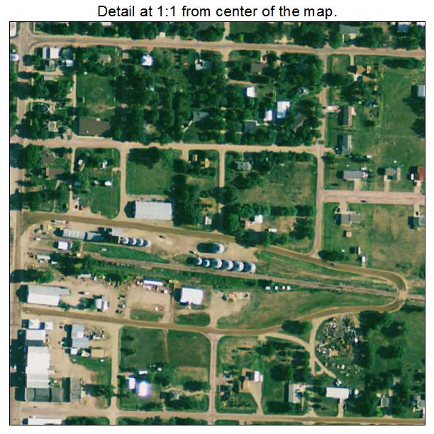 White Lake, South Dakota aerial imagery detail