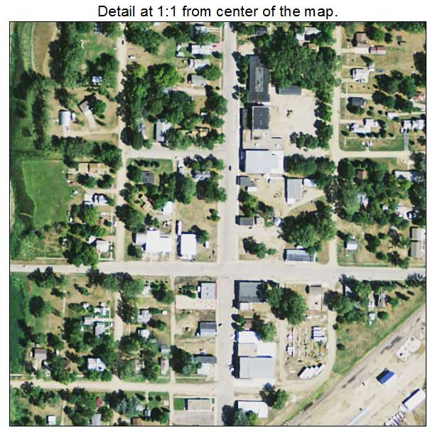 Willow Lake, South Dakota aerial imagery detail