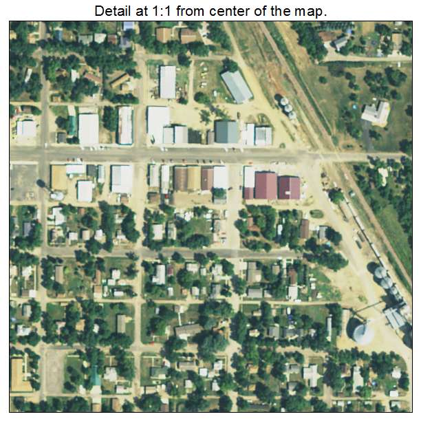 Wilmot, South Dakota aerial imagery detail