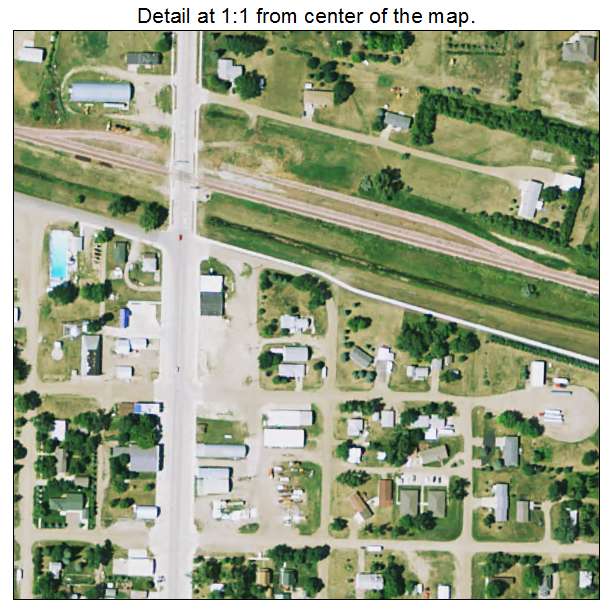 Wolsey, South Dakota aerial imagery detail