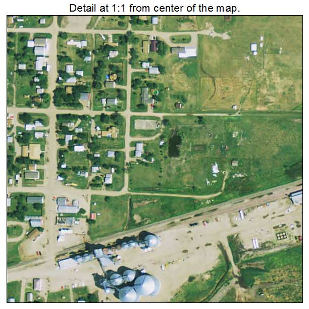 Yale, South Dakota aerial imagery detail