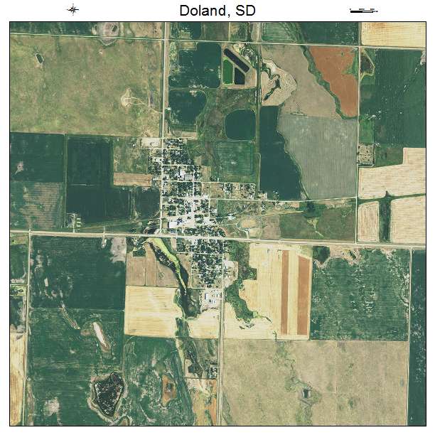 Doland, SD air photo map