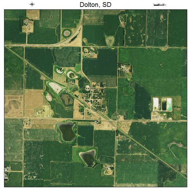 Dolton, SD air photo map