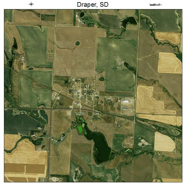 Draper, SD air photo map