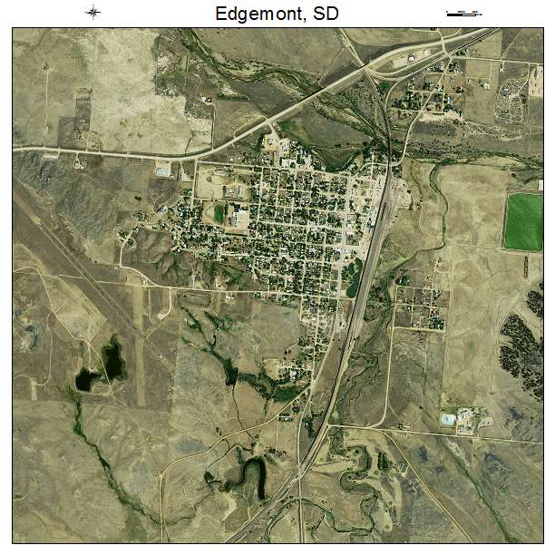 Edgemont, SD air photo map