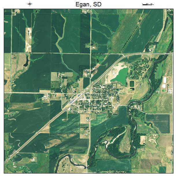 Egan, SD air photo map