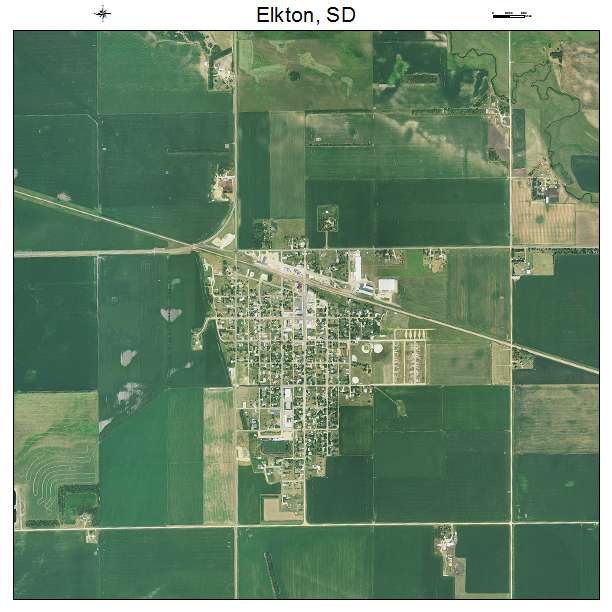 Elkton, SD air photo map