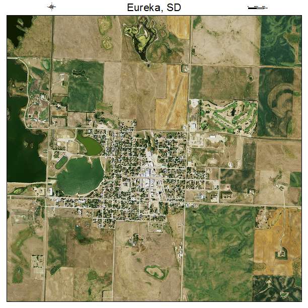 Eureka, SD air photo map