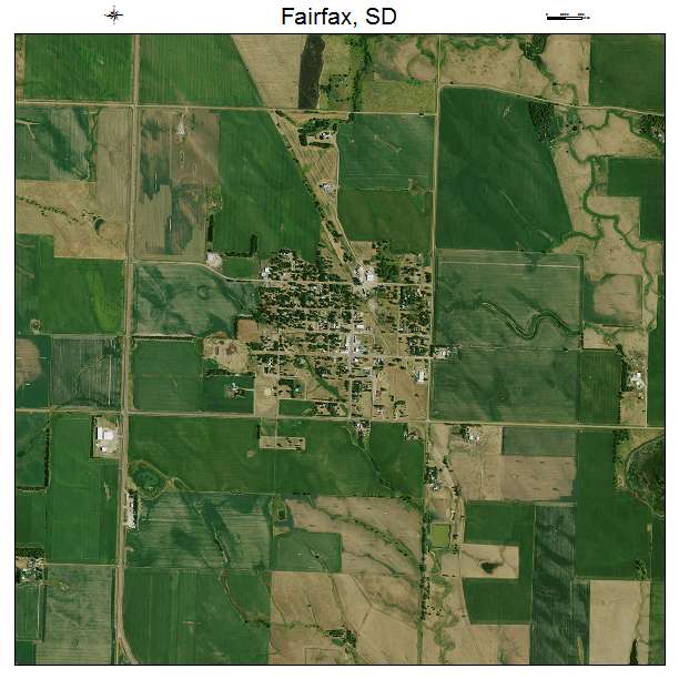 Fairfax, SD air photo map
