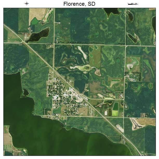 Florence, SD air photo map