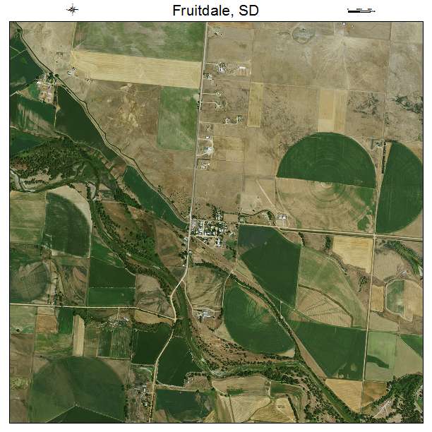 Fruitdale, SD air photo map