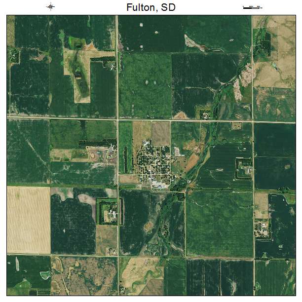 Fulton, SD air photo map