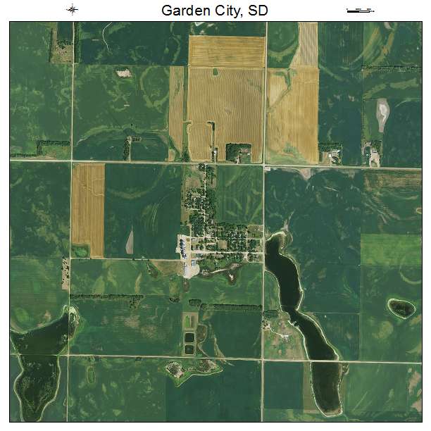Garden City, SD air photo map