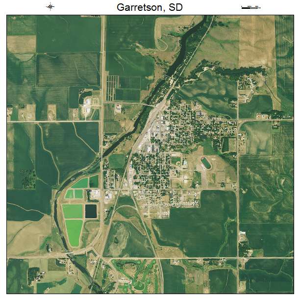 Garretson, SD air photo map