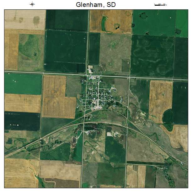 Glenham, SD air photo map
