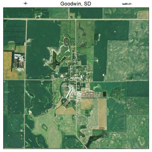 Goodwin, SD air photo map