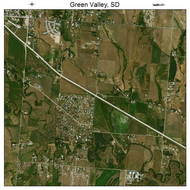 Green Valley, SD air photo map