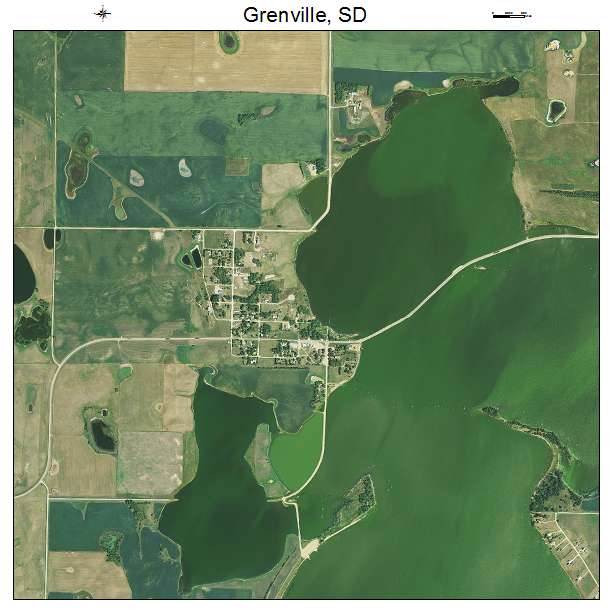 Grenville, SD air photo map