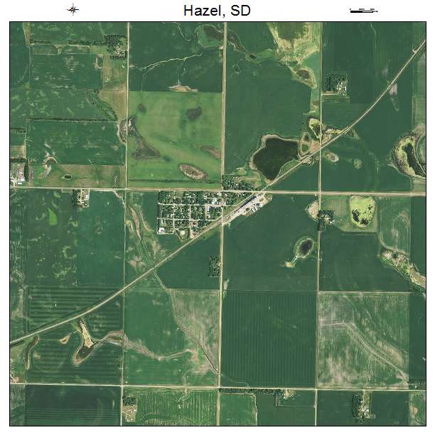 Hazel, SD air photo map