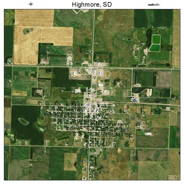Highmore, SD air photo map