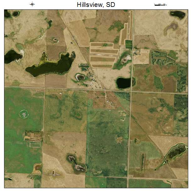 Hillsview, SD air photo map