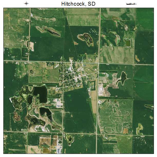 Hitchcock, SD air photo map