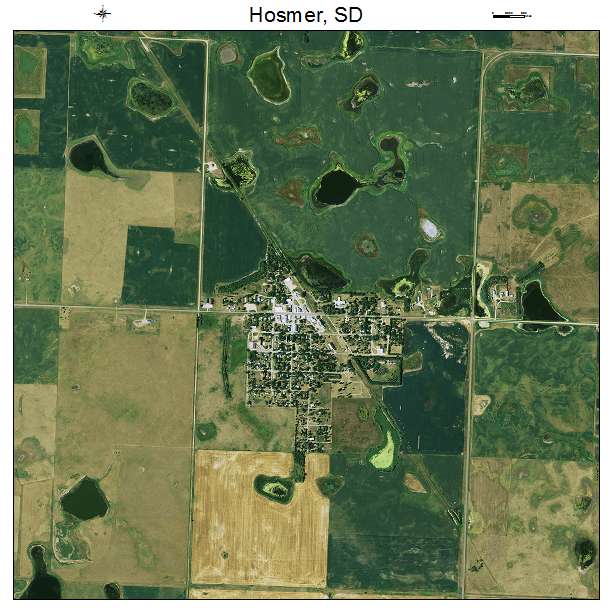 Hosmer, SD air photo map