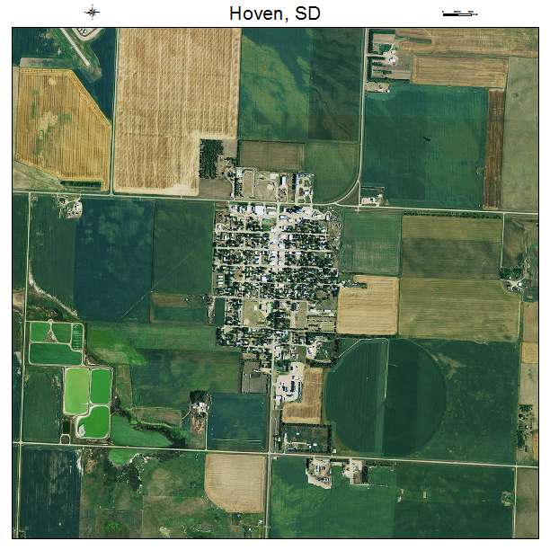 Hoven, SD air photo map