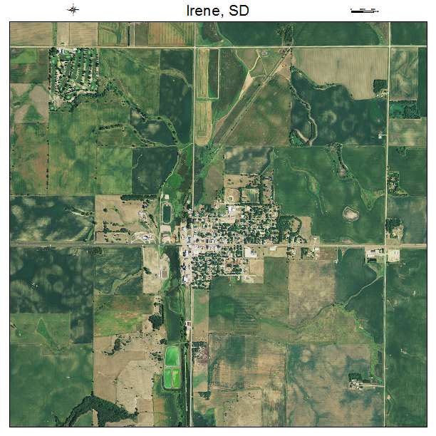 Irene, SD air photo map