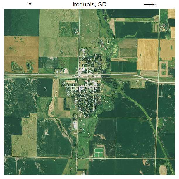 Iroquois, SD air photo map