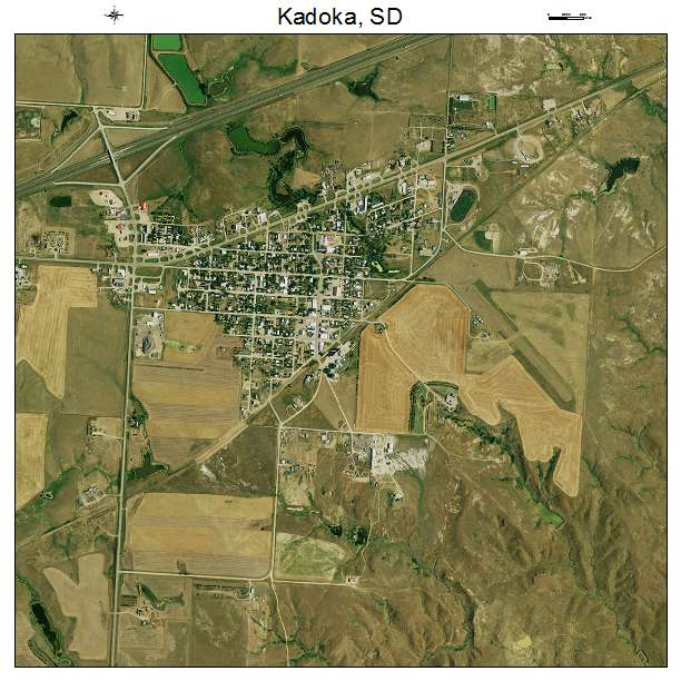 Kadoka, SD air photo map