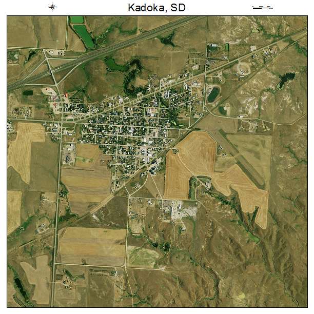 Kadoka, SD air photo map