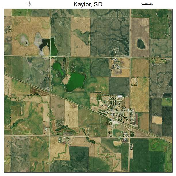 Kaylor, SD air photo map