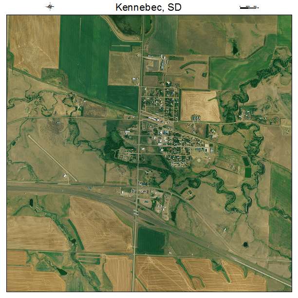 Kennebec, SD air photo map